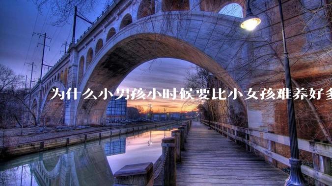 为什么小男孩小时候要比小女孩难养好多?